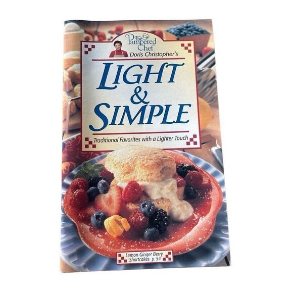 The Pampered Chef Light & Simple Doris Christopher's Collection 1996 Cookbook - Picture 1 of 4